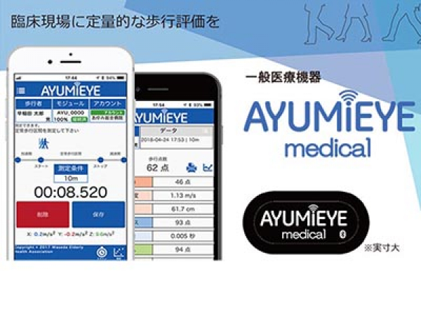 歩行解析デバイスAYUMI EYE medical